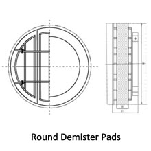 round demister pads