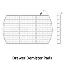 drawer demister pads