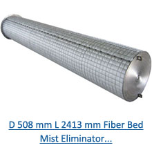 D 508 mm L 2413 mm Fiber Bed Mist Eliminator PDF