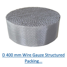 D 400 mm Wire Gauze Structured Packing PDF