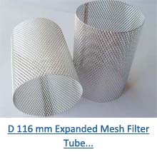 D 116 mm Expanded Mesh Filter Tube PDF