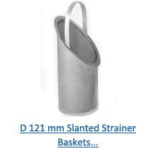 D 121 mm Slanted Strainer Baskets PDF